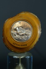 Sch&ouml;ne Tafel Jerusalem-Bethlehem Heiliges Land Souvenir Krippe Signiert Lenoir