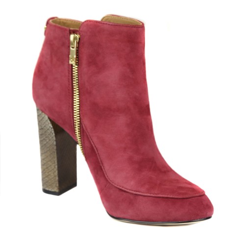 Calvin Klein Women's Garnet Jaslina Suede Snake Heel Bootie Shoes Ret $199 New - Picture 3 of 9