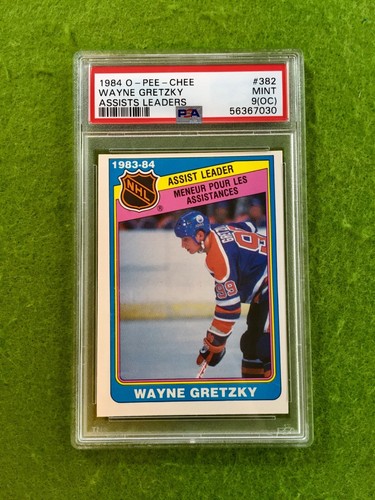 Wayne Gretzky 1984 PSA 9 CARD JERSEY #99 OILERS 1984 O-Pee-Chee WAYNE GRETZKY OC - Picture 14 of 24