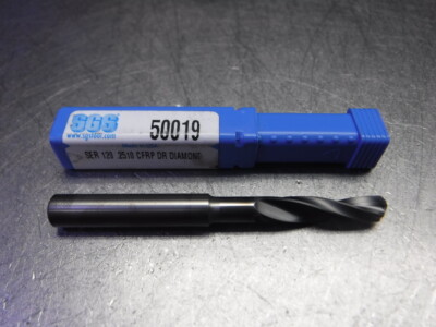 SGS 0.251'' Carbide Diamond Coated Drill 5/16'' Shank 50019 (LOC3320)