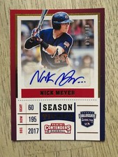 2017 Panini Contenders NICK MEYER #19/100 USA National Team Collegiate