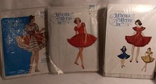 Authentic Patterns Inc, 317, 330, 280 Square Dance Dress Patterns UNCUT