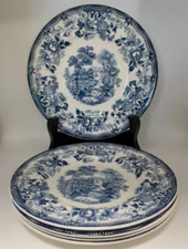 5 Royal Staffordshire Tonquin Clarice Cliff Bread/Butter Plates England