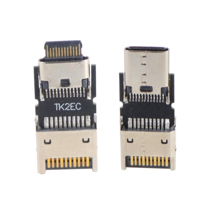 Type-E USB3.2 Gen2 to Type C Male to Female USB3.1 10Gbps Front Type Adapter New