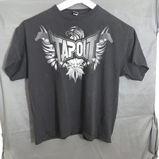 Vtg 90s Tapout T Shirt Spell Out Eagle Stars Made In USA MMA Streetwear 2X
