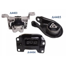 3X Engine Motor & Transmission Mount for 04-09 Mazda 3 2.3L A4403 A4404 A4405