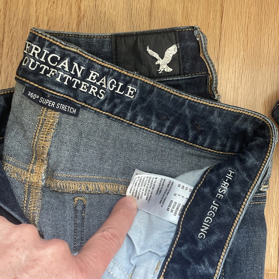 Lote 5 Jeans Para Mujer: 3 American Eagle Lucky Brand altar'd state Talla 2/4/5/6, 2C19 Foto 3 de 4