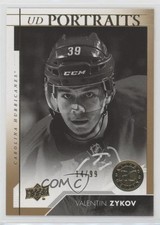 2017-18 Upper Deck Portraits Rookies Gold 14/99 Valentin Zykov #P-99 08aw