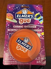 Elmer's Gue Cosmic Shimmer Pre-Made Slime 4 fl oz Squeezable Stress Reliever