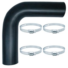 Gasoline Fuel Filler Neck Hose 2 Inches Inside 90 Degree 2 Id 15 78 Black