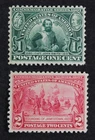 CKStamps: US Stamps Collection Scott#328 329 1c 2c Mint LH OG