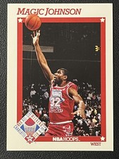 1991-92 NBA Hoops #266 Magic Johnson Los Angeles Lakers