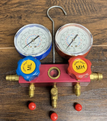 #ad #ad Hong Sen R134a A C Manifold Gauge Set Auto HVAC Pressure Gauges Tested $34.99