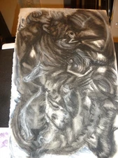 Original Vintage Abstract Painting Attributed to Jean-Paul Riopelle