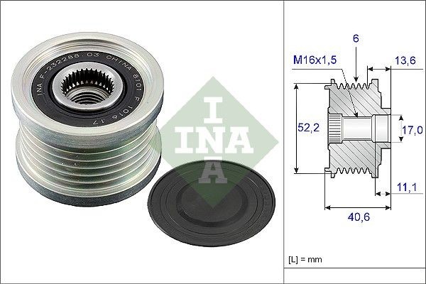 Fits INA 535 0044 10 Alternator Freewheel Clutch