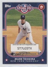 2010 Topps Opening Day ToppsTown Code Cards Mark Teixeira #TTS19 o6n
