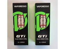 ANGEBOT!!! 2x Vaporesso GTI Mesh Verdampferkopf / Head 0,4 Ohm (5er Packung)