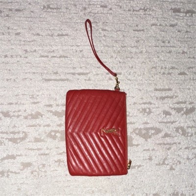 Yves Saint Laurent red chevron Monogram hand bag .  (SLP)    (YSL)