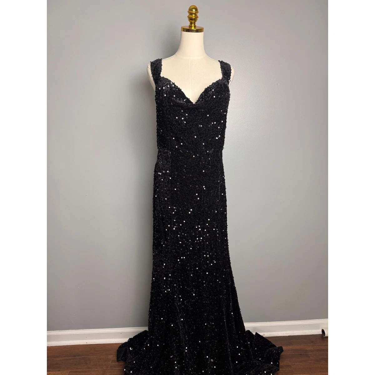 black white formal dresses 3D Floral Black and White Mermaid Prom Dresses with Removable Long Sle –  Viniodress