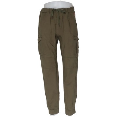 Cargohose, Größe: L, Grün, Elasthan/Viskose, Einfarbig, Herren #sUF