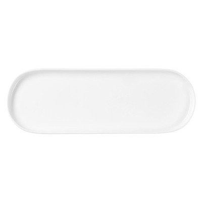 ASA Selection OCO Servierplatte Servierteller Weiß Fine Bone China 25,5 x 8,5 cm