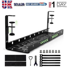 Desk Cable Management Tray, 11.2"-21.7 Extendable Cable Management Under Desk UK