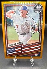 2026 Panini Stars and Stripes Prizm Landon Mack #112 Disco Gold 10/10