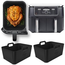 Premium Silicone Liners for Ninja 9.5L AF400UK & DZ400UK Air Fryer | 0.8mm Ri...