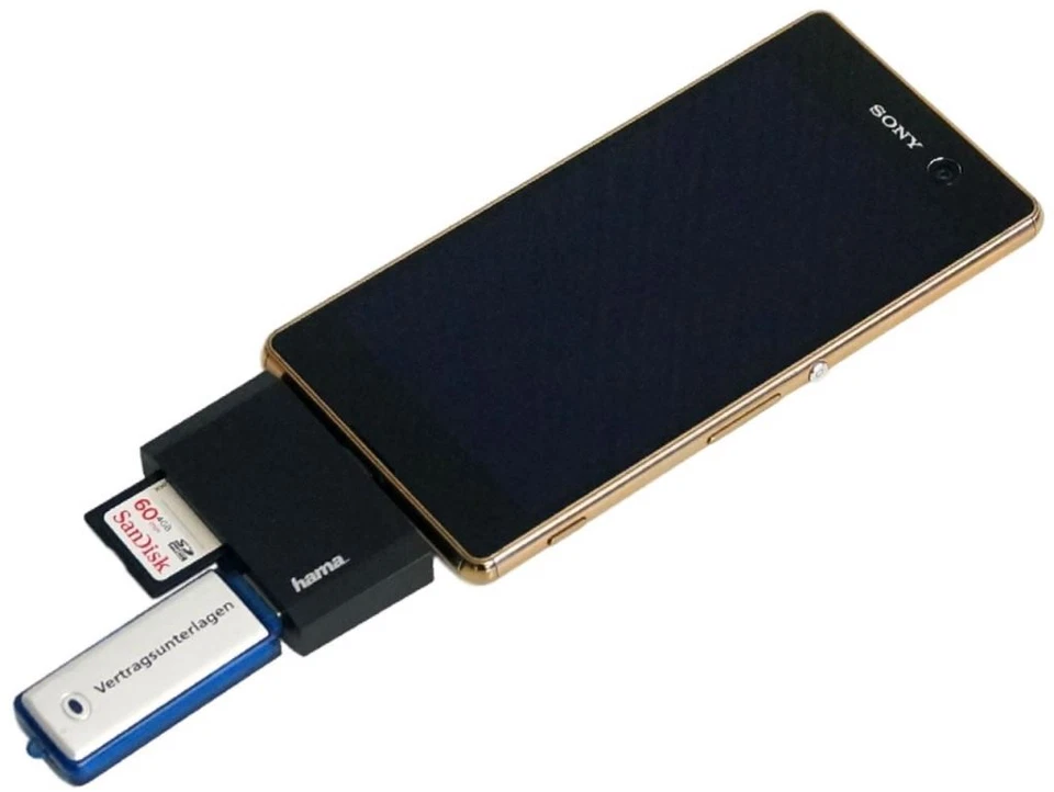 3in1 Micro-USB OTG Adapter SD Card-Reader für Samsung Galaxy Tab A E S2 S1 S 4 3 - Bild 2 von 4