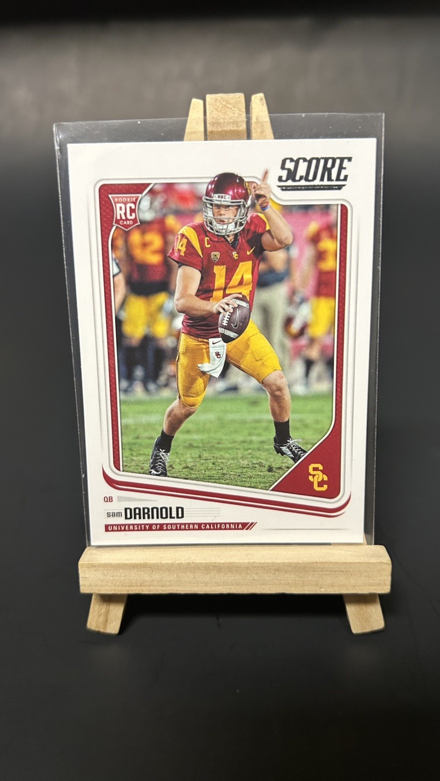 2018 Score Football #349: Sam Darnold (RC) USC Trojans
