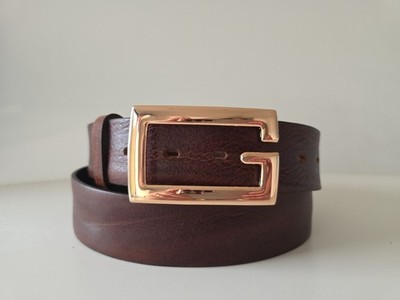   umjuBELT ''present'' Rose Gold Kupfer Hochglanz Gürtelschnalle Schließe 8x5 cm