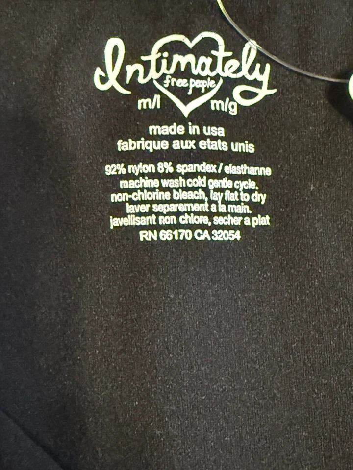 VESTIDO DE DORMIR MUJER ÍNTIMATELY FREE PEOPLE. TALLA: M/L LARGO NEGRO ADJ. CORREAS NUEVAS Foto 4 de 4