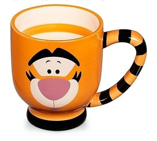Disney Parks Authentic TIGGER 20 oz Coffee Tea Large Mug Striped Tail Handle