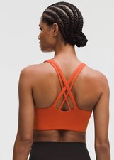 lululemon Energy Longline Sports Bra Size 4 Woman s Teal