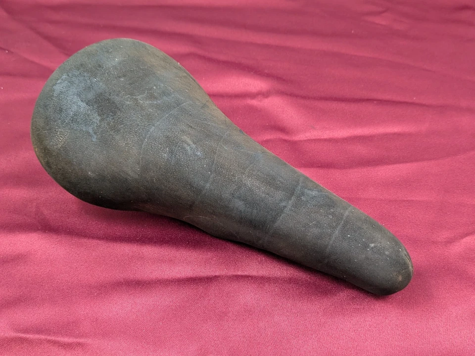 Bicicleta de carretera de colección Cinelli Unicanitor sillín de cuero negro gamuza estrecha 27x15 cm SA13 Foto 3 de 4