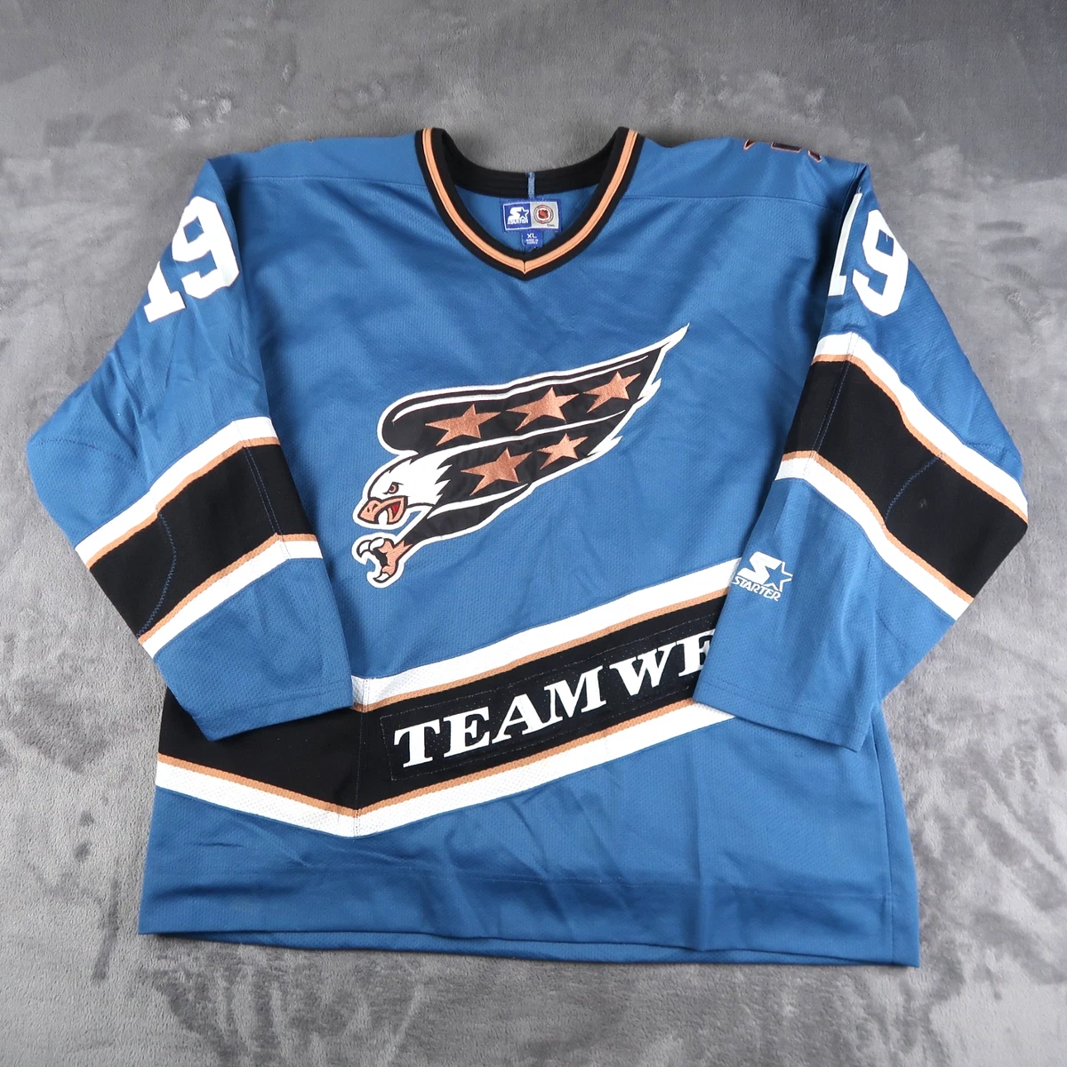 Ancien Maillot De Hockey CCM Washington Capitals NHL, Taille XL Originale, Blanc, Pour Adulte