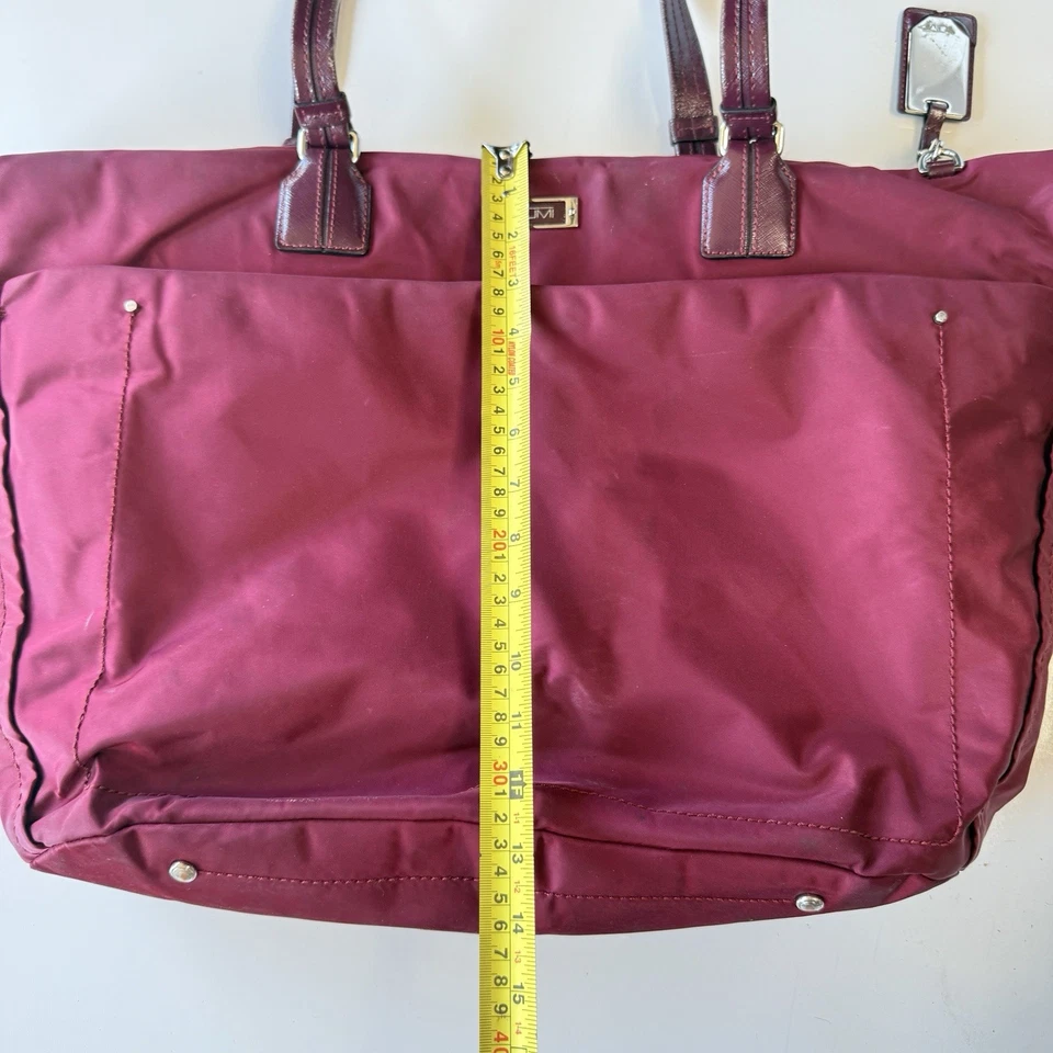 Bolso de Mano TUMI Borgoña Borgoña Cremallera Superior Cartera de Hombro Foto 4 de 4