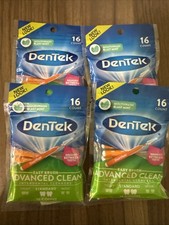 4 Pack DenTek Easy Brush Interdental Cleaners Mint 16 per bag 64 total