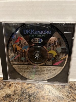 DK KARAOKE DKG-75 - ORIGINAL EDIT-A-VISION CD+G - OUT OF PRINT!!!