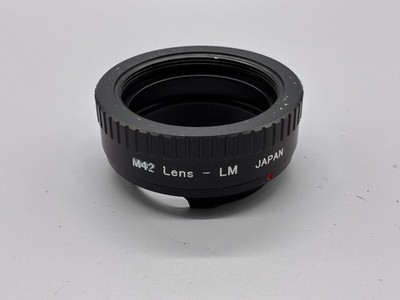 M42 Lens to Leica M LM Mount Adapter Made in Japan Metal Manual Focus