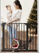 Safety Gate Metal 31" to 29" With Small door Cat or Dog 37" to 39" With Ext