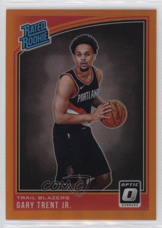 2018 Panini Donruss Optic Rated Orange Prizm 21/199 Gary Trent Jr Rookie RC 0i7g