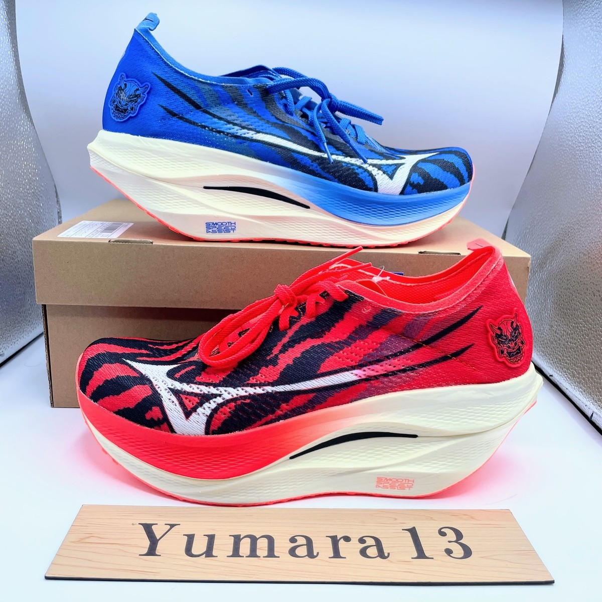 Mizuno Wave Rebellion PRO 3 Onihayai Pack Red Blue U1GD253303