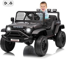 12V Kids Ride On Truck Car w/Parent Remote Control, 3 Speeds, Emergency Braking
