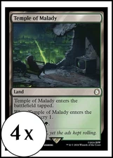 MTG - 4 x Temple of Malady - Playset 4x x4 - Universes Beyond: Fallout
