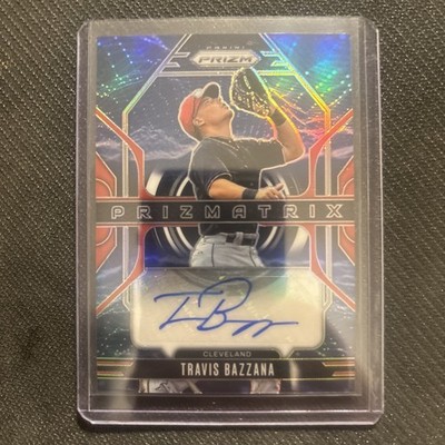 Travis Bazzana 2025 Panini Prizm Prizmatrix Auto Red #/99 #PA-TB Guardians