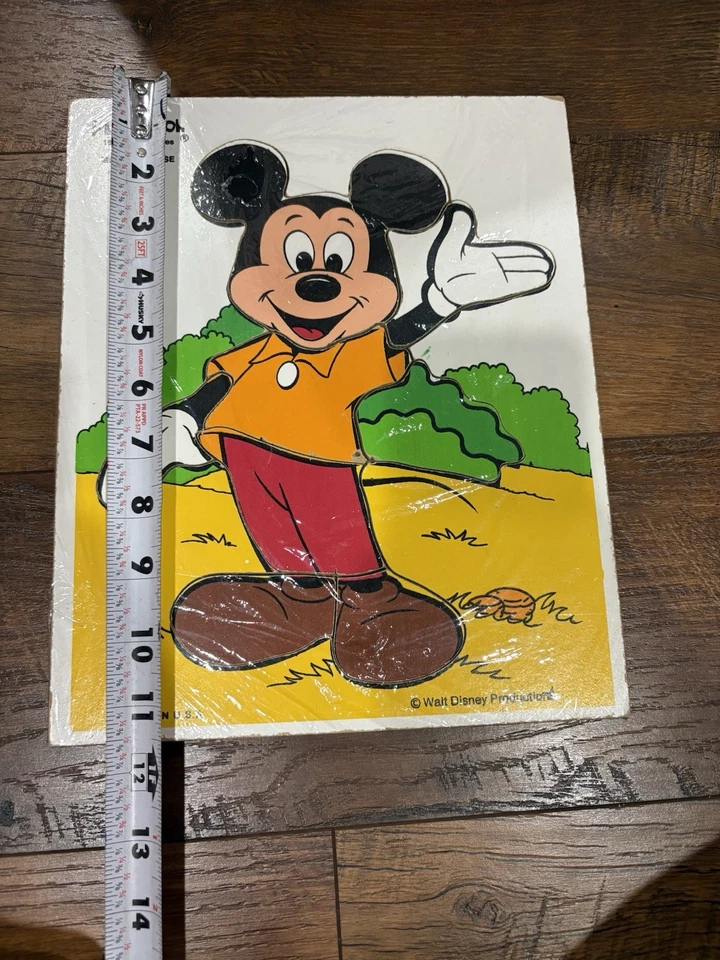 Playskool Walt Disney Mickey Mouse Puzzle 8 Pieces, Vintage #190-5 b1  - Image 3 of 4