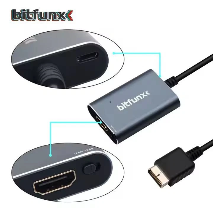 Bitfunx PS2 Only HDMI PlayStation 2 to HDMI Adapter Converter RGB and Component - Image 3 of 4