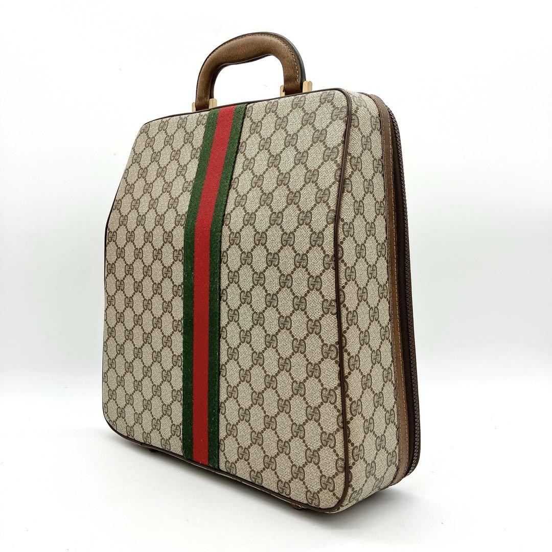 Vintage Gucci Handbag Case for Olivetti Lettera 32 Leather Authentic Japan