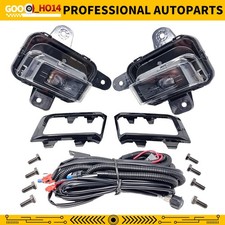 Pair Led Fog Light Kit For 2022-2025 Gmc Sierra 1500 Wswitch Relay Wiring Bezel